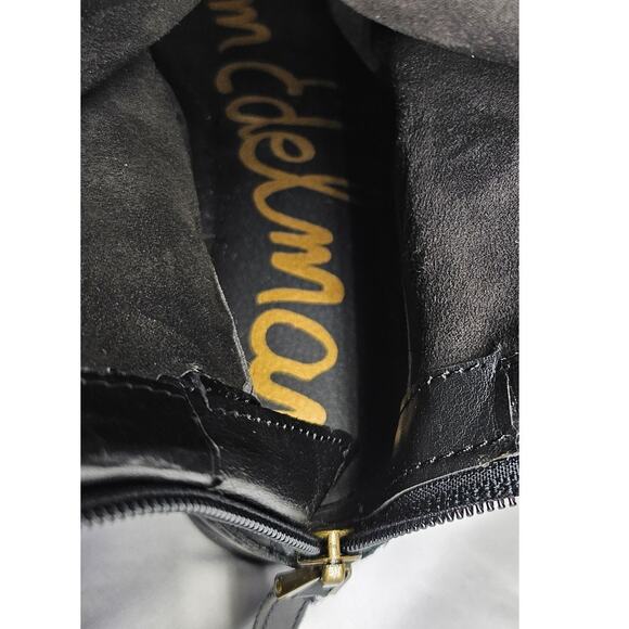 SAM EDELMON WOMENS BLACK LEATHER RIDING BOOTS PENNY 2 STYLE SIZE 6.5M - Picture 16 of 16